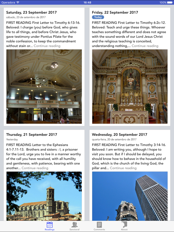 Daily Readings for Catholics iPad screenshot 1 - News app