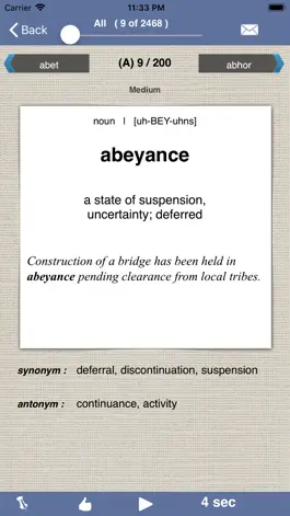 Game screenshot LSAT Vocabulary Lite hack