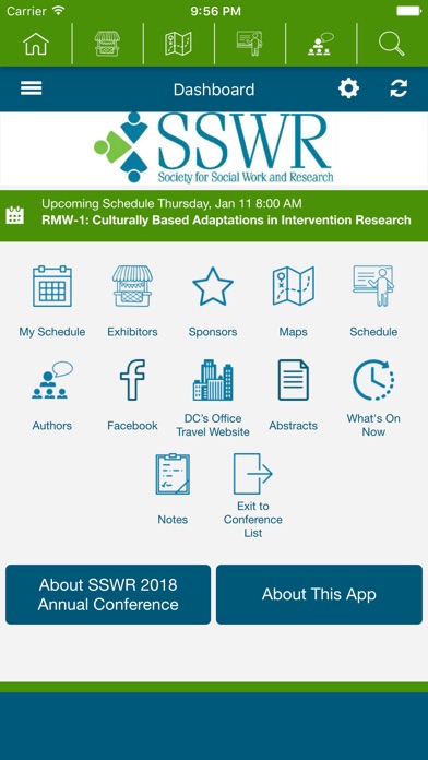 SSWR Conferences screenshot 2