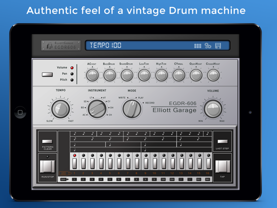 EGDR606 - 606 Drum Machine iPad app afbeelding 1