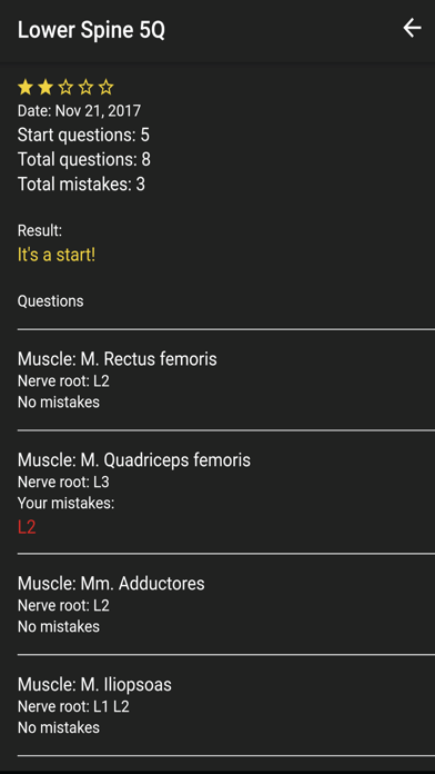 Screenshot #1 pour Myotome learner