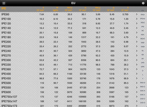 Screenshot #5 pour Steel Profiles