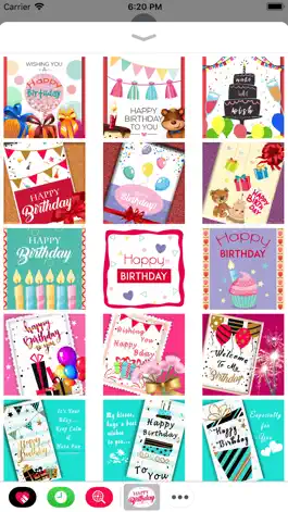 Game screenshot Happy Birthday Card Stickers apk