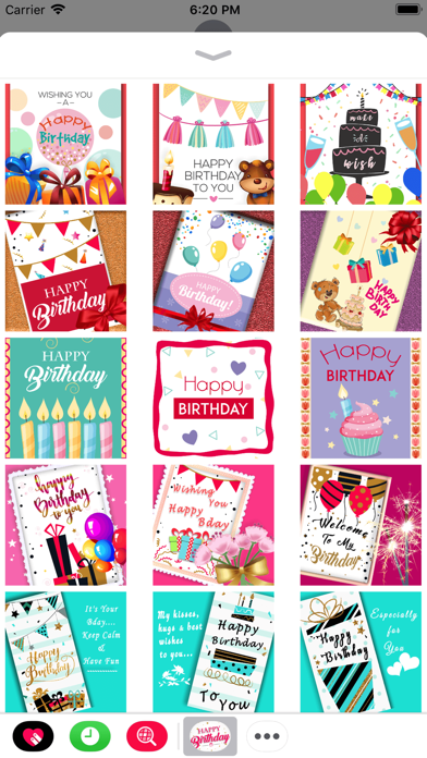 Screenshot #2 pour Happy Birthday Card Stickers