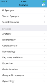 Eponyms screenshot