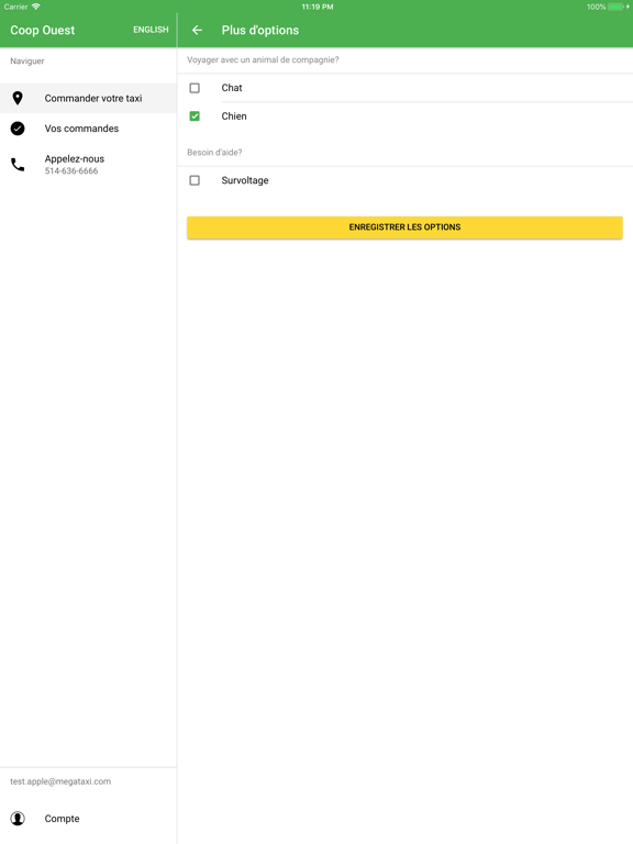 Screenshot #6 pour Taxi Coop de l'ouest