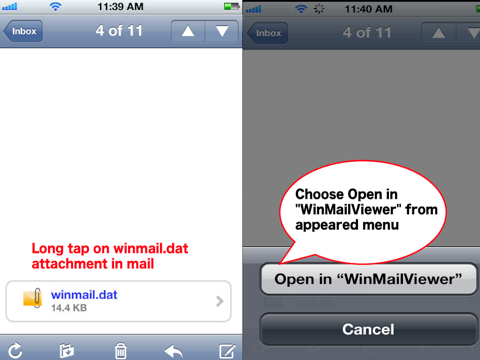 Screenshot #4 pour Winmail Viewer for iPhone and iPad