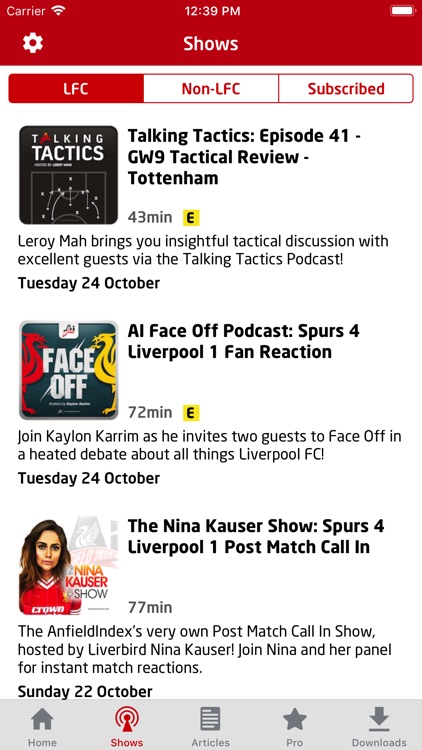 Anfield Index Channel