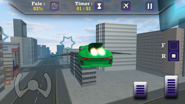 Flying Sports Car Driving Sim-Ulator Game screenshot-3