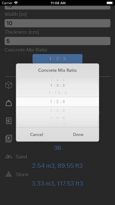 Concrete & Topsoil Calculator screenshot 3