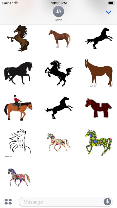 Majestic Horse Stickers screenshot 4