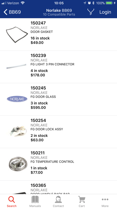 Screenshot #3 pour Nor-Lake/Master-Bilt OEM Parts