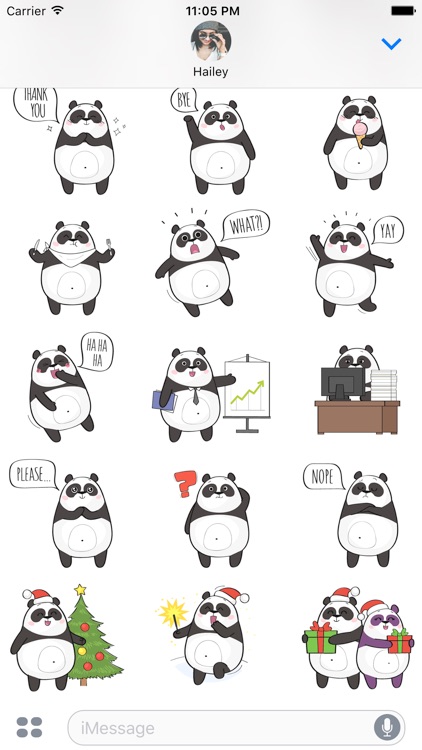 Panda Bear Stickers & Emoji screenshot-4