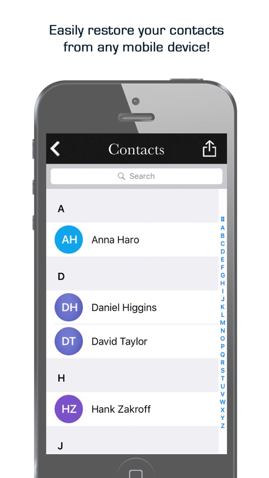 #3. Easy Contact Backup Manager (iOS) โดย: Dipak Keshariya