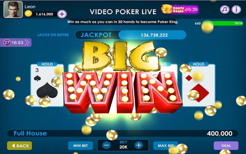 Video Poker Live Screenshot