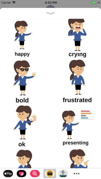 Business Expression Stickers! screenshot 3