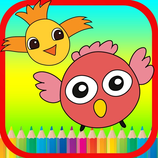 Flying bird coloring books For Education iOS App