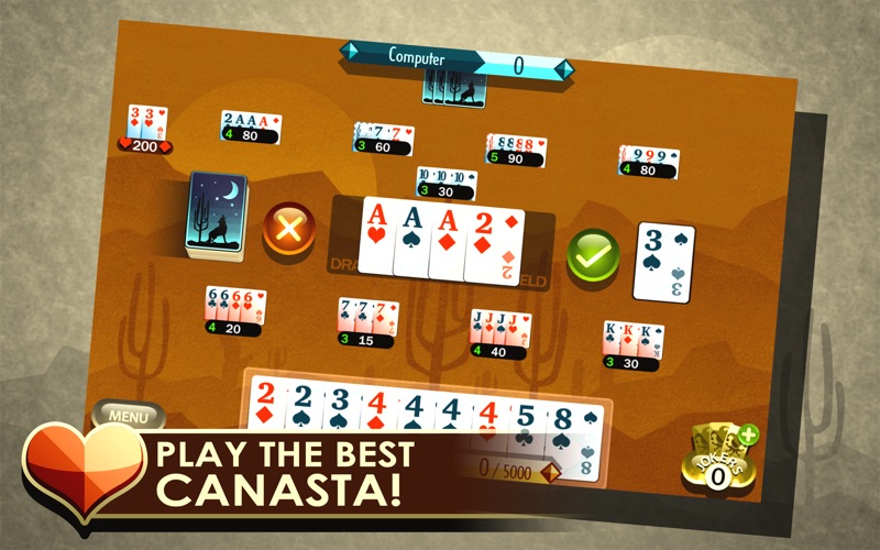 Screenshot #1 pour Canasta Royale