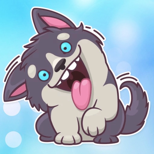 Husky Boy! Stickers