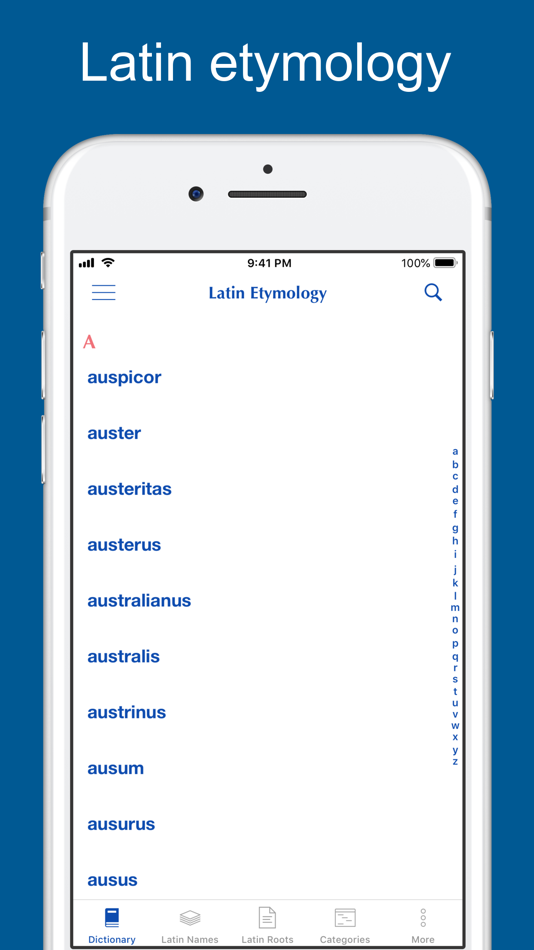 Latin Etymology Dictionary - 1.0 - (iOS)