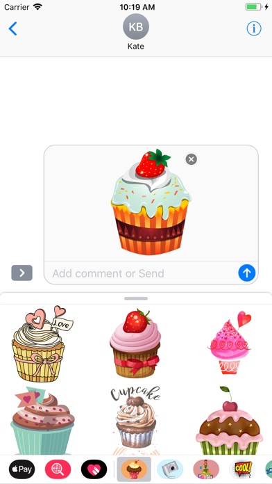 Cupcake Birthday Stickers screenshot 2