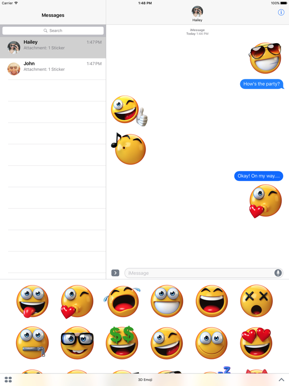 Screenshot #4 pour Emojis - 3D Emoji Stickers