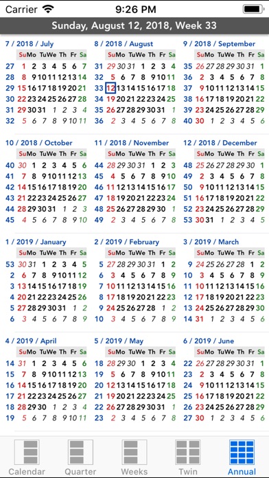 Flowing Calendar HD screenshot1