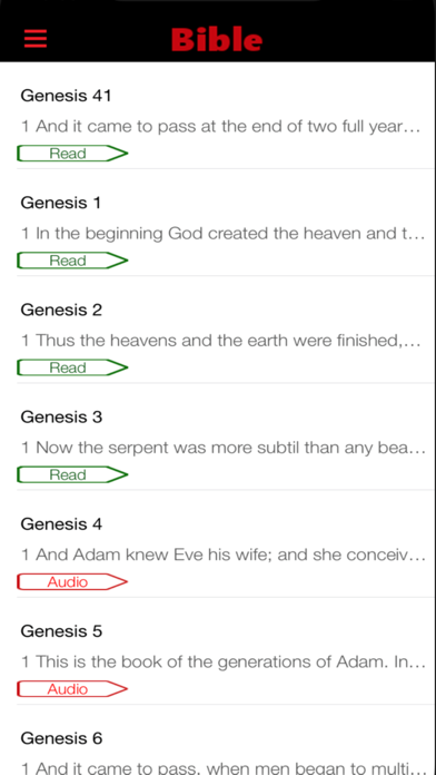 Bible KJV audio Screenshot