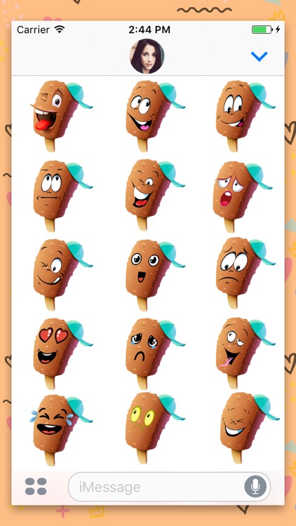 Ice Cream : Animated Stickers