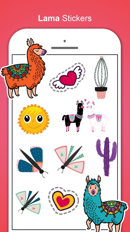 Llama Love Stickers