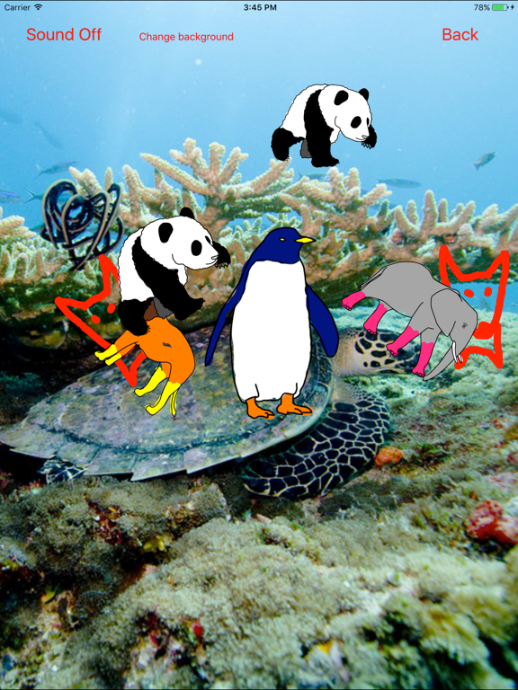 Zoo Animal Movin Coloring Book iPad screenshot