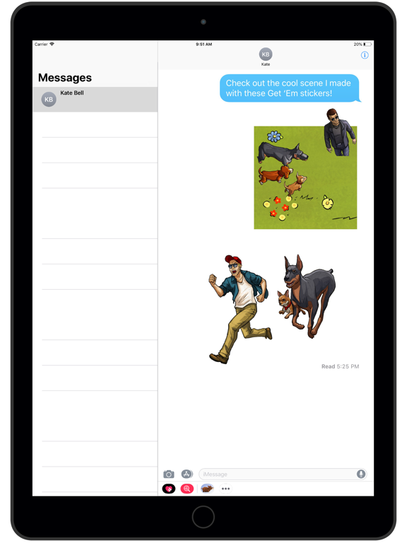 Get 'Em Stickers iPad screenshot 9 - Stickers app