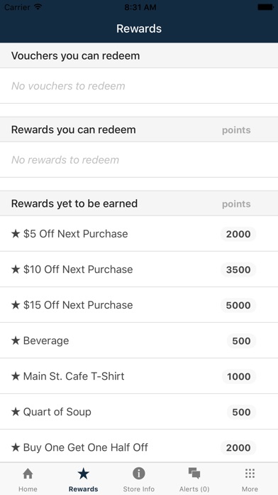 Main St Cafe Rewards screenshot 2