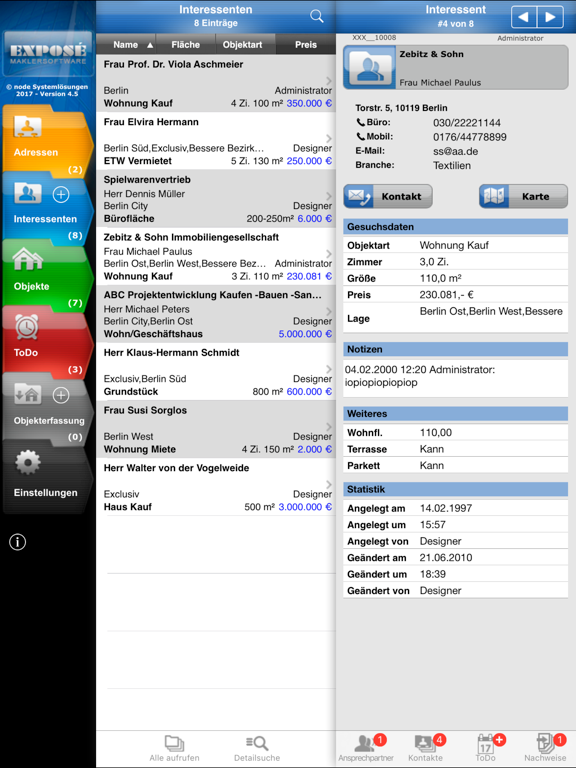 Screenshot #5 pour Maklersoftware EXPOSÉ iPad