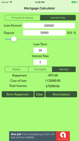 Simple Mortgage Calculator screenshot
