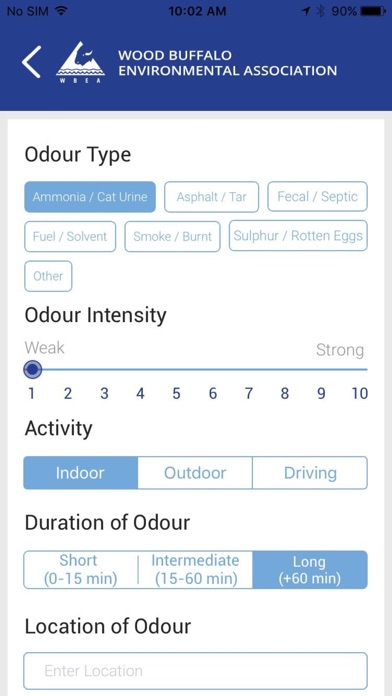 COMP Odour Survey screenshot 2