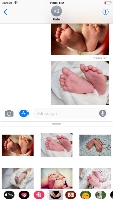 Baby Feet Sticker Pack screenshot 3