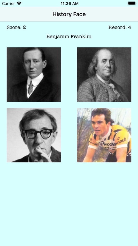 #2. Quiz Face (iOS) Podle: Andrea Cardito - ©Andrea314