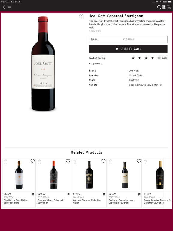 Morton Williams Wine & Spirits iPad screenshot 5 - Shopping app