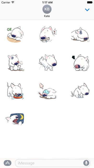 Bull Terrier Dog Bully Emoji screenshot 3