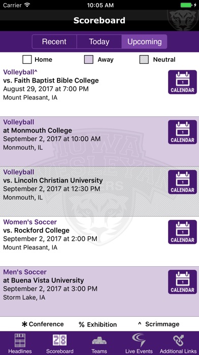 Iowa Wesleyan Tigers Athletics screenshot 3