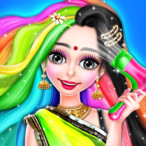 Indian Girl Hair Designer DIY icon