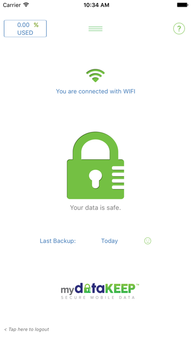 Screenshot #2 pour MyDataKeep