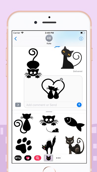 Black Cat in the City Stickers screenshot 2