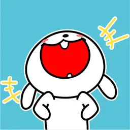 Tiny Bunny Animated Stickers app icon