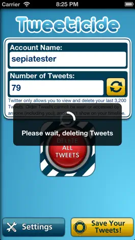 Game screenshot Tweeticide - Delete All Tweets hack