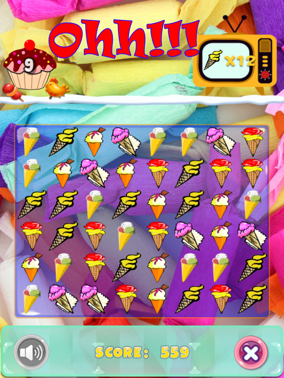 Screenshot #6 pour Bonbons crème glacée Swap Match3 jeu