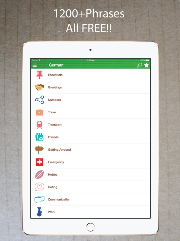 Screenshot #4 pour Learn German Phrasebook Lite +