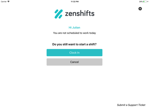 Zenshifts Timeclock screenshot 3