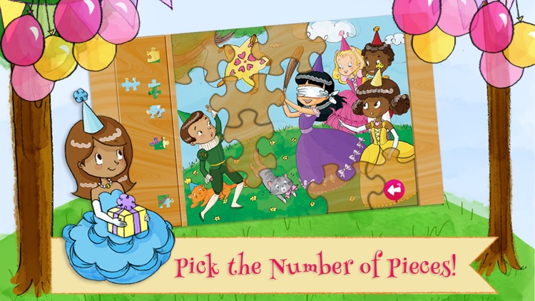 Princess Birthday Puzzles Gold